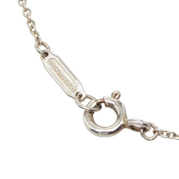 Tiffany & Co. SV925 Silver Sentimental Heart Necklace for Women. TIFFANY